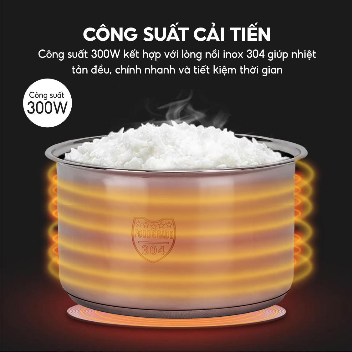 Nồi cơm điện tử mini Lebenlang LBL0582, 800ml, 300W, thiết kế hiện đại, bảo hành 2 năm - hàng chính hãng