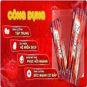 DMAXX thức uống bổ sung vitamin năng lượng không đường DAMODE 66 gói màu đỏ mỗi gói 2,2gr