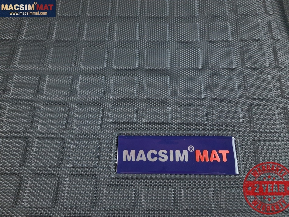 Thảm lót cốp xe ô tô Mercedes GLK 2012-2015 nhãn hiệu Macsim chất liệu TPV cao cấp màu đen (023)