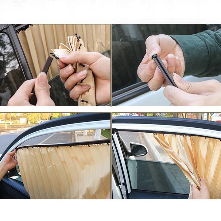 Rèm vải che chắn nắng xe ô tô Suzuki XL7 Cao Cấp gắn nam châm keo