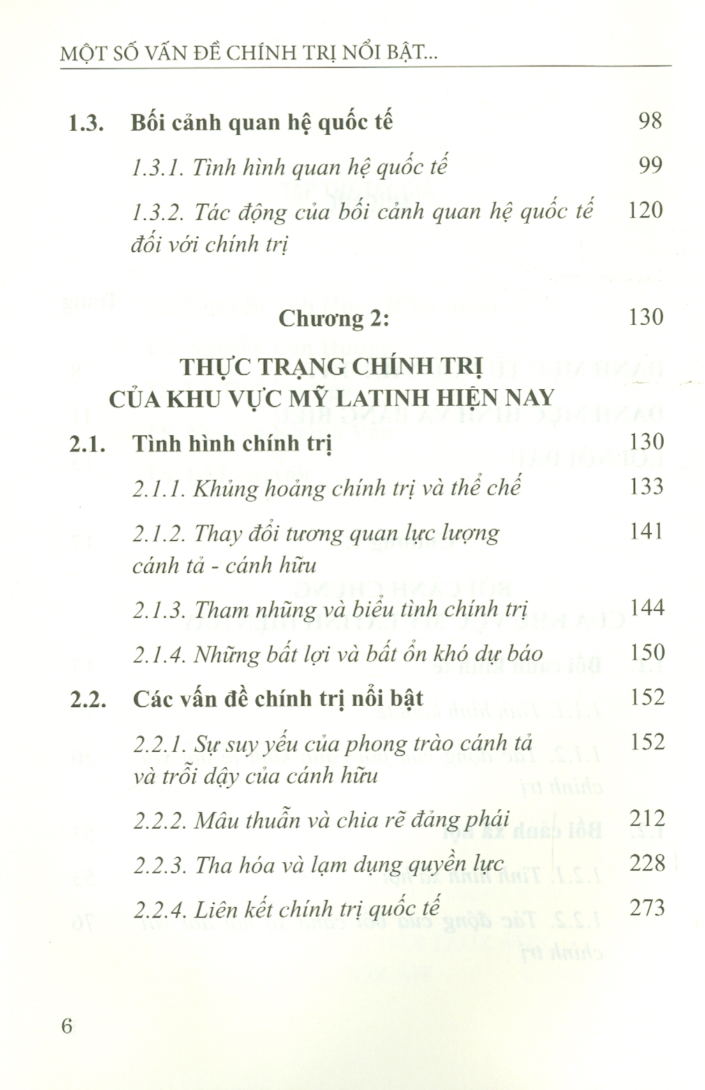 Một Số Vấn Đề Chính Trị Nổi Bật Của Khu Vực Mỹ Latinh Hiện Nay (Sách chuyên khảo)