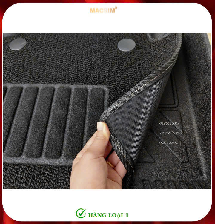 Thảm lót sàn dành cho xe Toyota Land cruiser LC300 2022+ 4 chỗ sd2 2 lớp nhãn hiệu Macsim