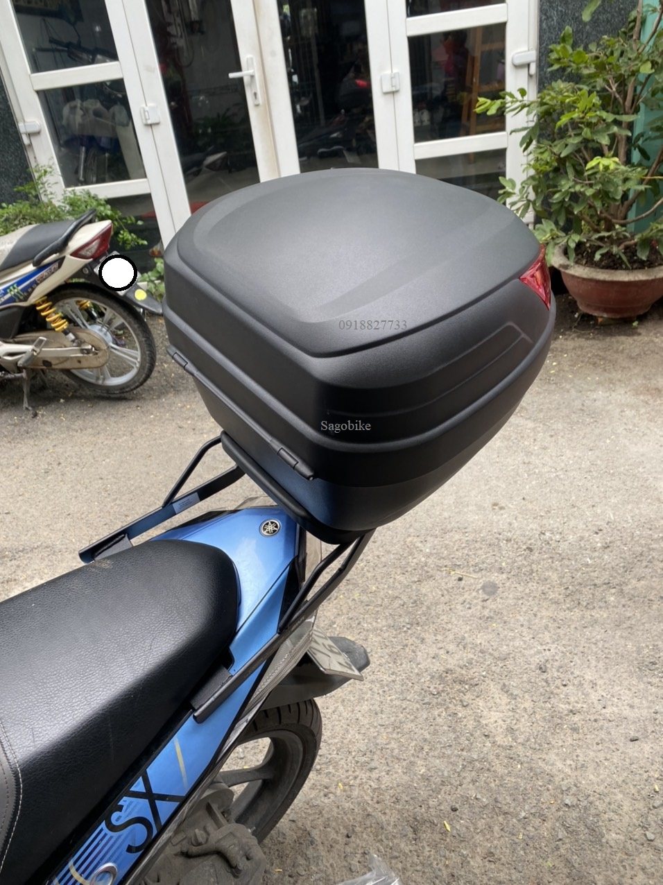 Thùng xe Nouvo 5, thùng Givi B27N và baga givi lắp cho Nouvo LX