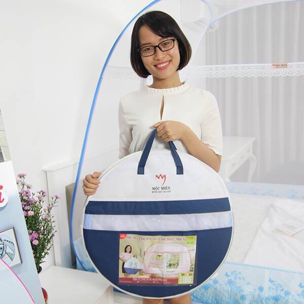 Màn Chụp , Mùng Chụp Cao Cấp Mộc Miên Đỉnh Rộng - Mẫu Cá Mập ( Hà Nội )