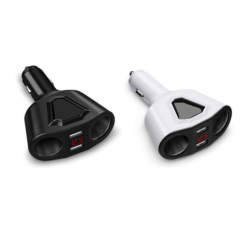 Tẩu chia sạc 12V-24V trên ô tô thành 2 cổng và 2 chân USB