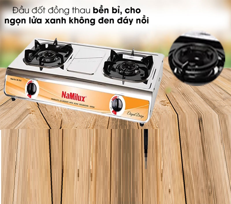 Bếp gas dương đôi Namilux NA-701ASM - Hàng chính hãng