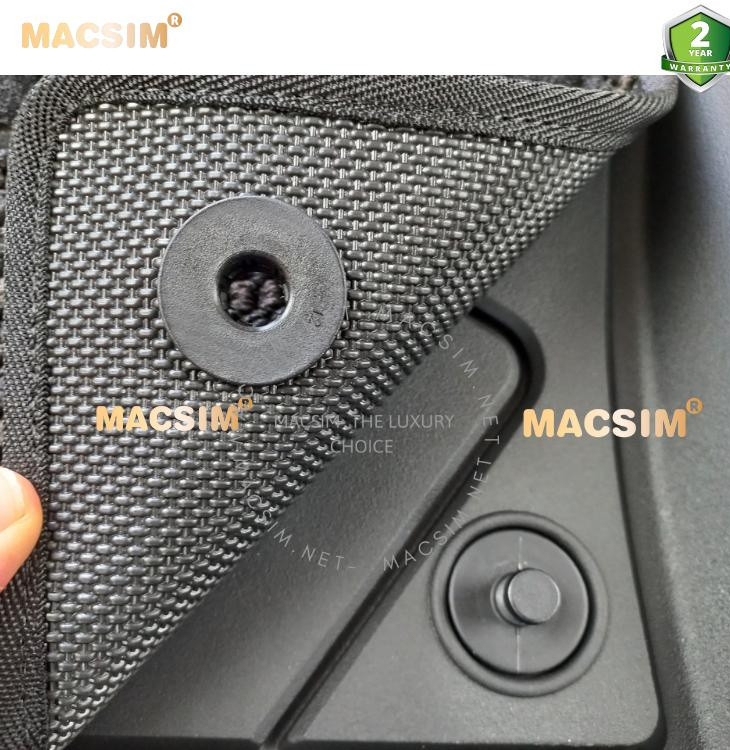 Thảm lót sàn xe ô tô 2 lớp BMW 3 Series New 320i/ 330i 2019-2024+nhãn hiệu Macsim 3W chất liệu nhựa TPE đúc khuôn cao cấp - màu đen