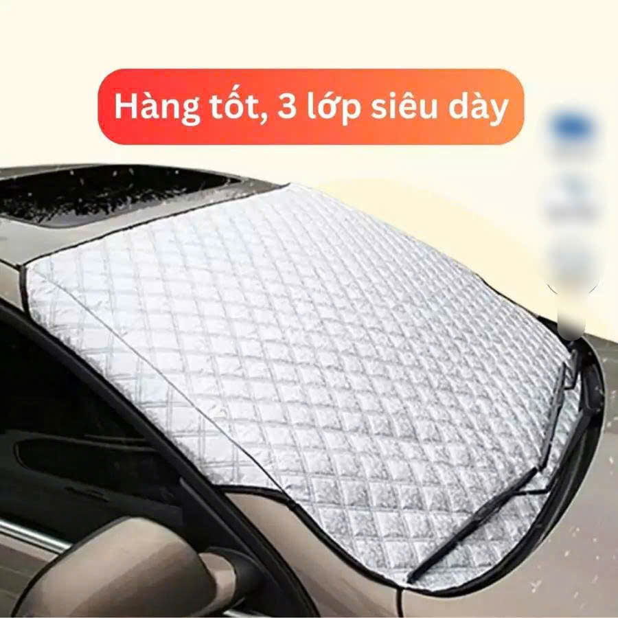 Bạt Che Nắng Kính Lái Ô Tô Chống Nóng 3 Lớp cao cấp (xe 5 chỗ và xe 7 chỗ) kèm túi xách sang trọng
