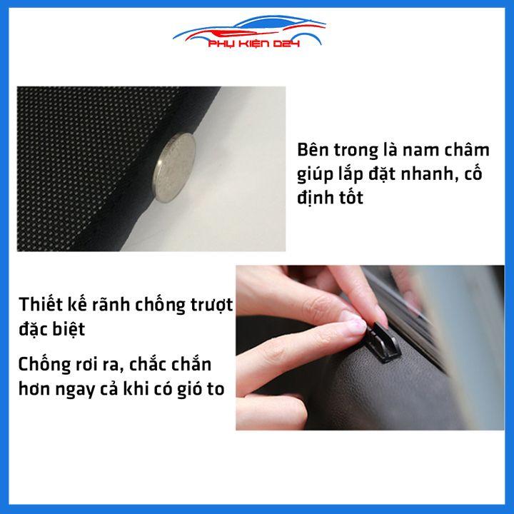 Bộ 4 rèm chắn nắng nam châm Hyundai i10 Sedan 2014-2015-2016-2017-2018-2019 khung cố định chống tia UV