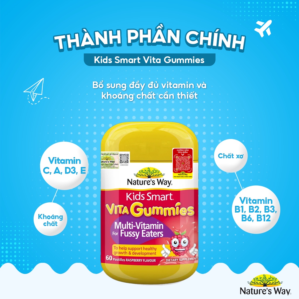 Vitamin tổng hợp cho trẻ biếng ăn Multi Vitamin for Fussy Eaters Nature