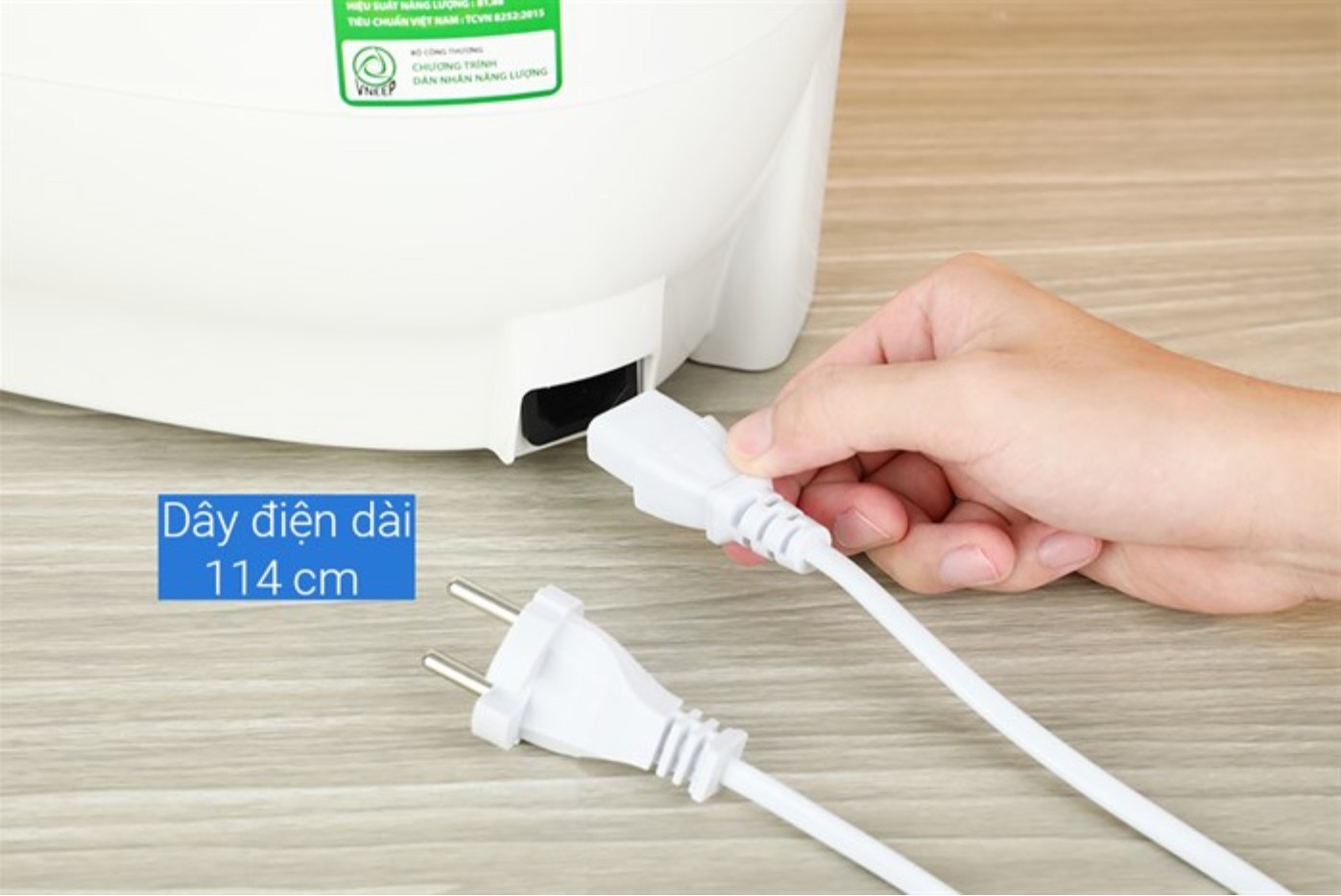 Nồi cơm điện tử Sharp 1.8 lít KS-COM183MV-WH - Hàng chính hãng