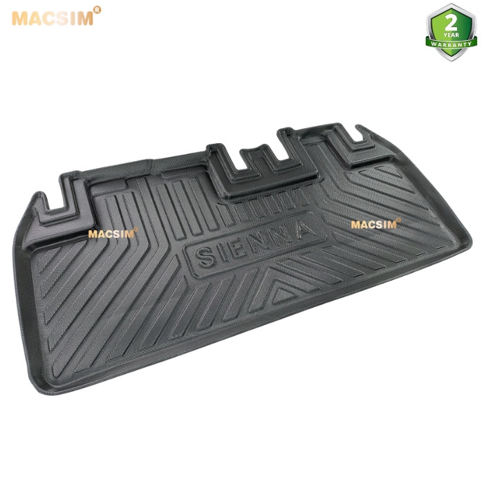 Thảm lót cốp Toyota Sienna 2014-2020 (qd) nhãn hiệu Macsim chất liệu tpv cao cấp màu đen