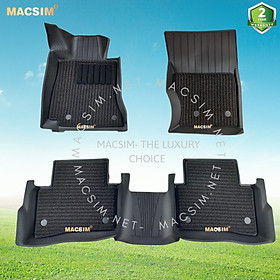 Thảm lót sàn ô tô 2 lớp cao cấp dành cho xe Mercedes Benz C new 2021+ nhãn hiệu Macsim 3w