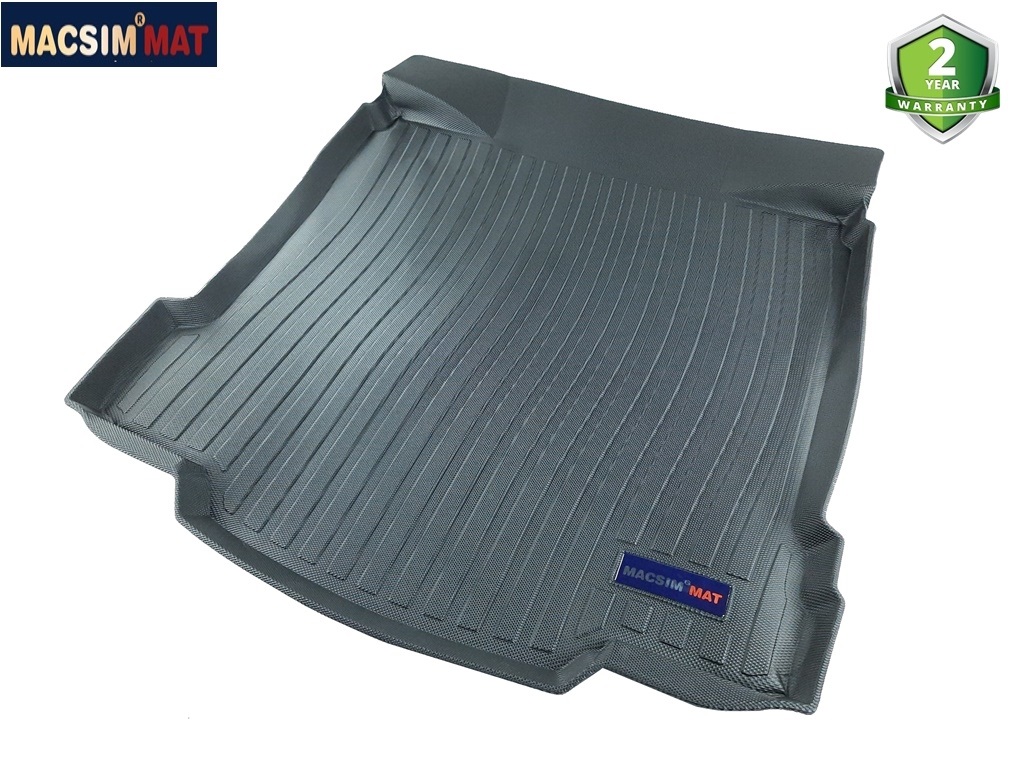 Thảm lót cốp xe ô tô Cadillac XTS 2013-2017 nhãn hiệu Macsim chất liệu TPV cao cấp màu đen (D0080)