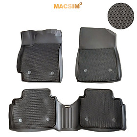 Thảm ô tô sd3 2 lớp dạng lưới lục giác Hyundai Elantra 2023+ (đen) - bề mặt cao su siêu sạch - Macsim