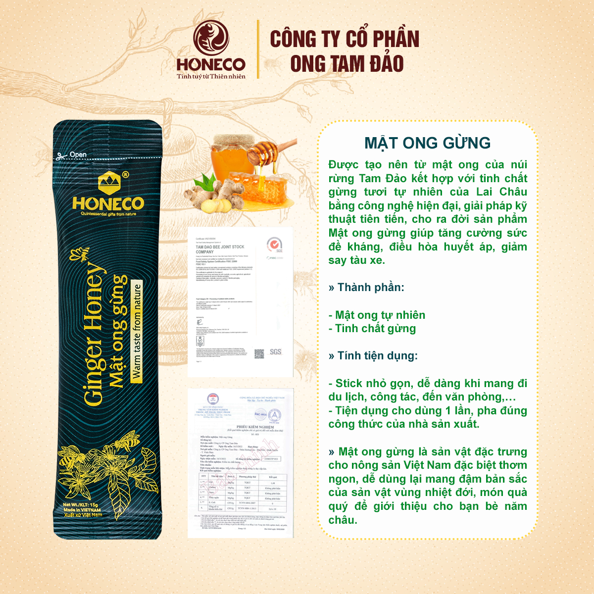 Mật ong Ngũ vị Honeco