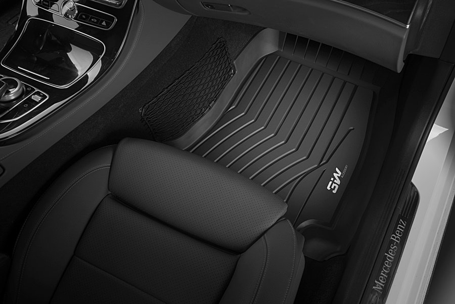 Thảm lót sàn xe ô tô Mercedes GLS 2015 - 2019 Nhãn hiệu Macsim 3W chất liệu nhựa TPE đúc khuôn cao cấp - màu đen