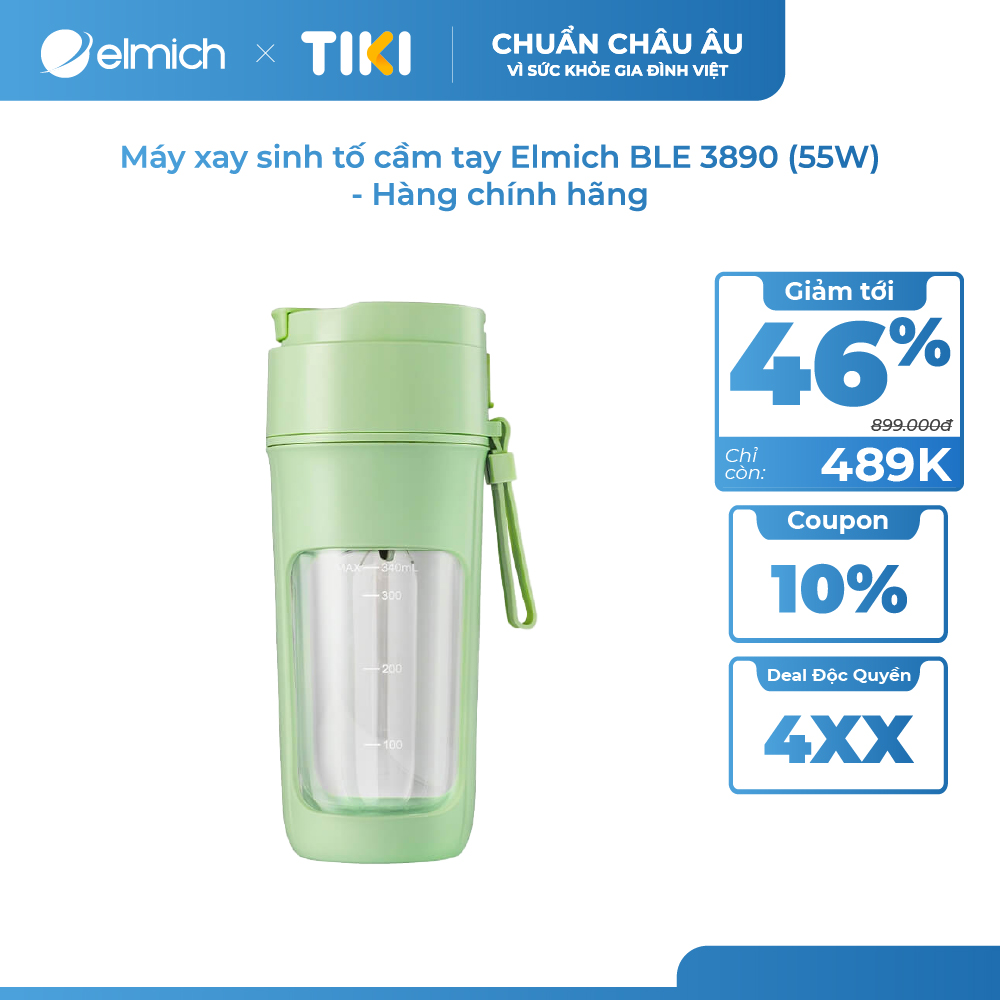 Máy xay sinh tố cầm tay Elmich BLE 3890 (55W) - Hàng chính hãng