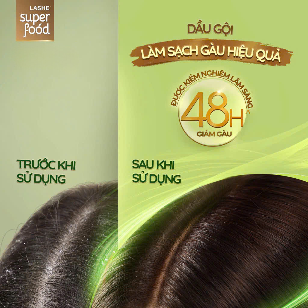 Dầu gội LASHE Superfood 630g