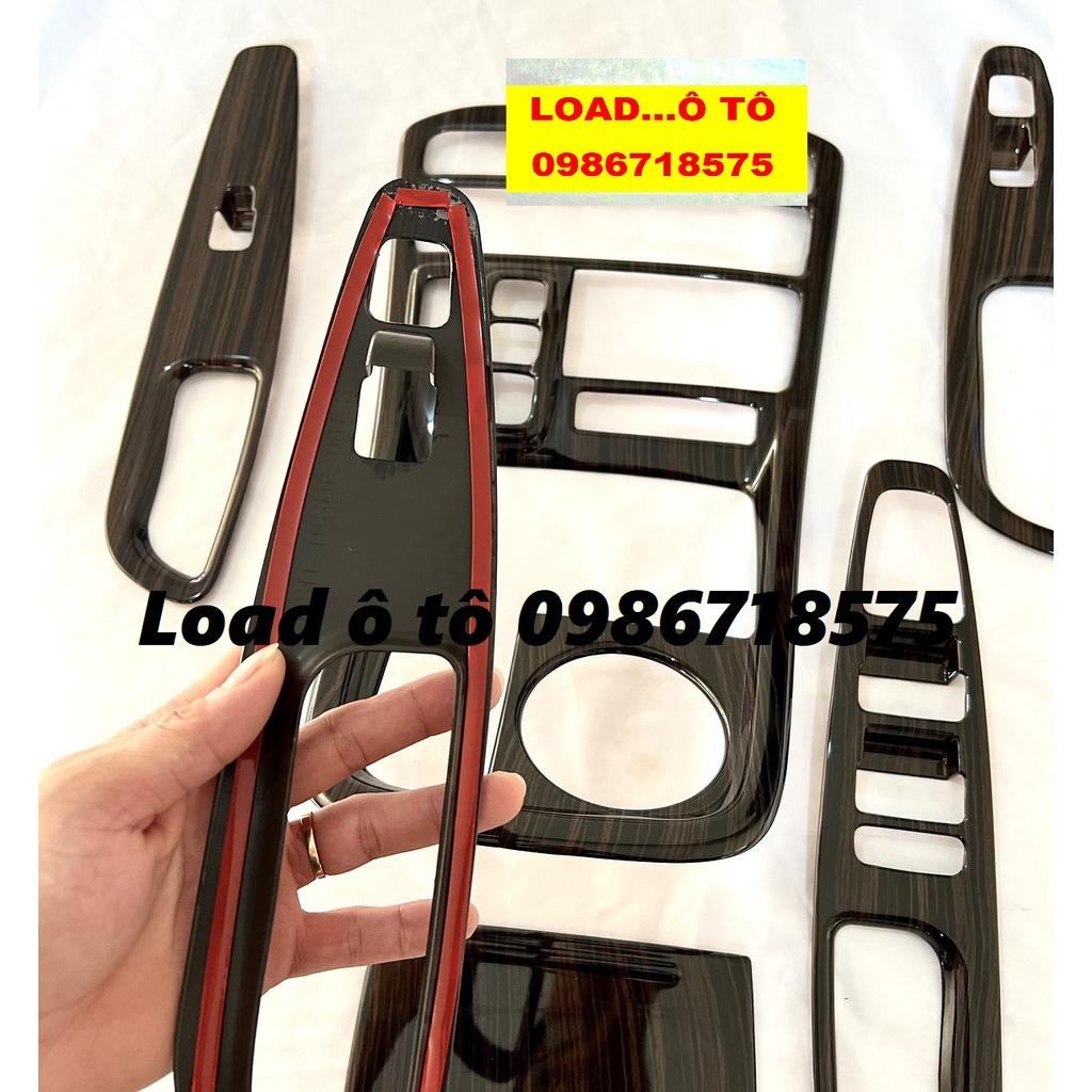 Ốp Nội Thất Vân Gỗ Xe Huyndai Santafe 2021-2023 Mẫu Vân Gỗ Bóng Cao Cấp