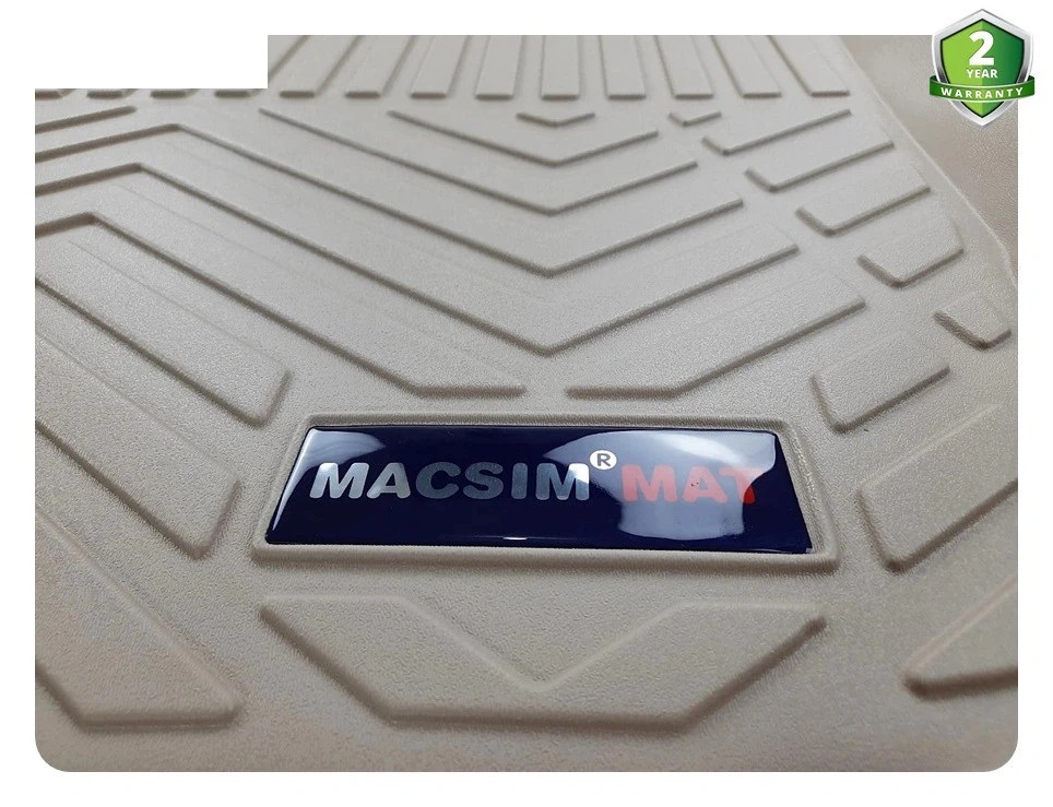 Thảm lót cốp xe ô tô BMW 520i/523i/528i/535i (F10 ) 2011-2016 nhãn hiệu Macsim chất liệu TPV cao cấp màu be