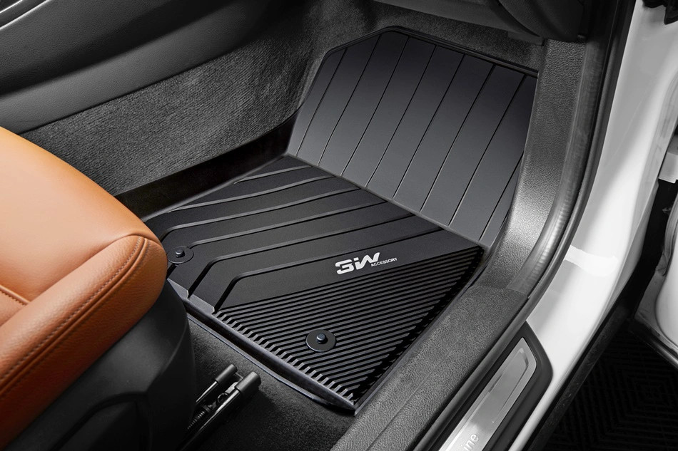 Thảm lót sàn xe ô tô BMW X4 2020- nhãn hiệu Macsim 3W - chất liệu nhựa TPE đúc khuôn cao cấp - màu đen