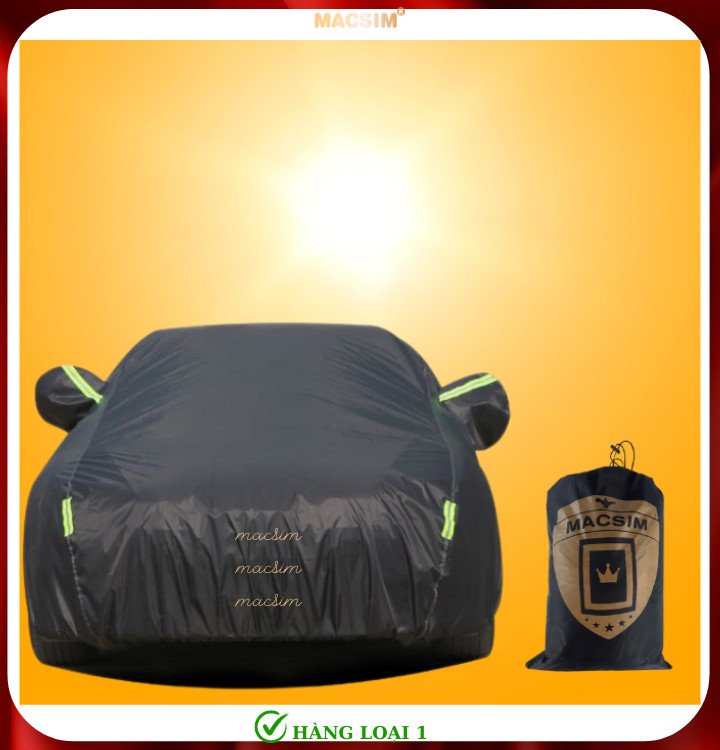 Bạt phủ ô tô bán tải Peugeot Landtrek nhãn hiệu Macsim sử dụng trong nhà và ngoài trời chất liệu Polyester - màu đen