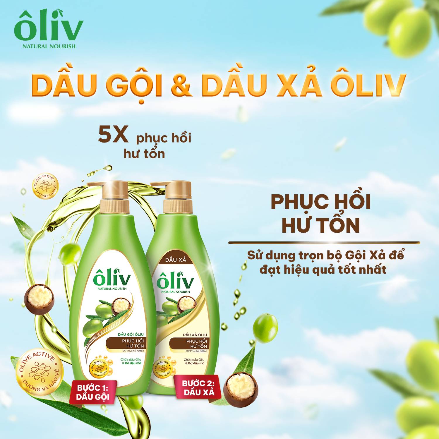 DẦU GỘI OLIV 650ML