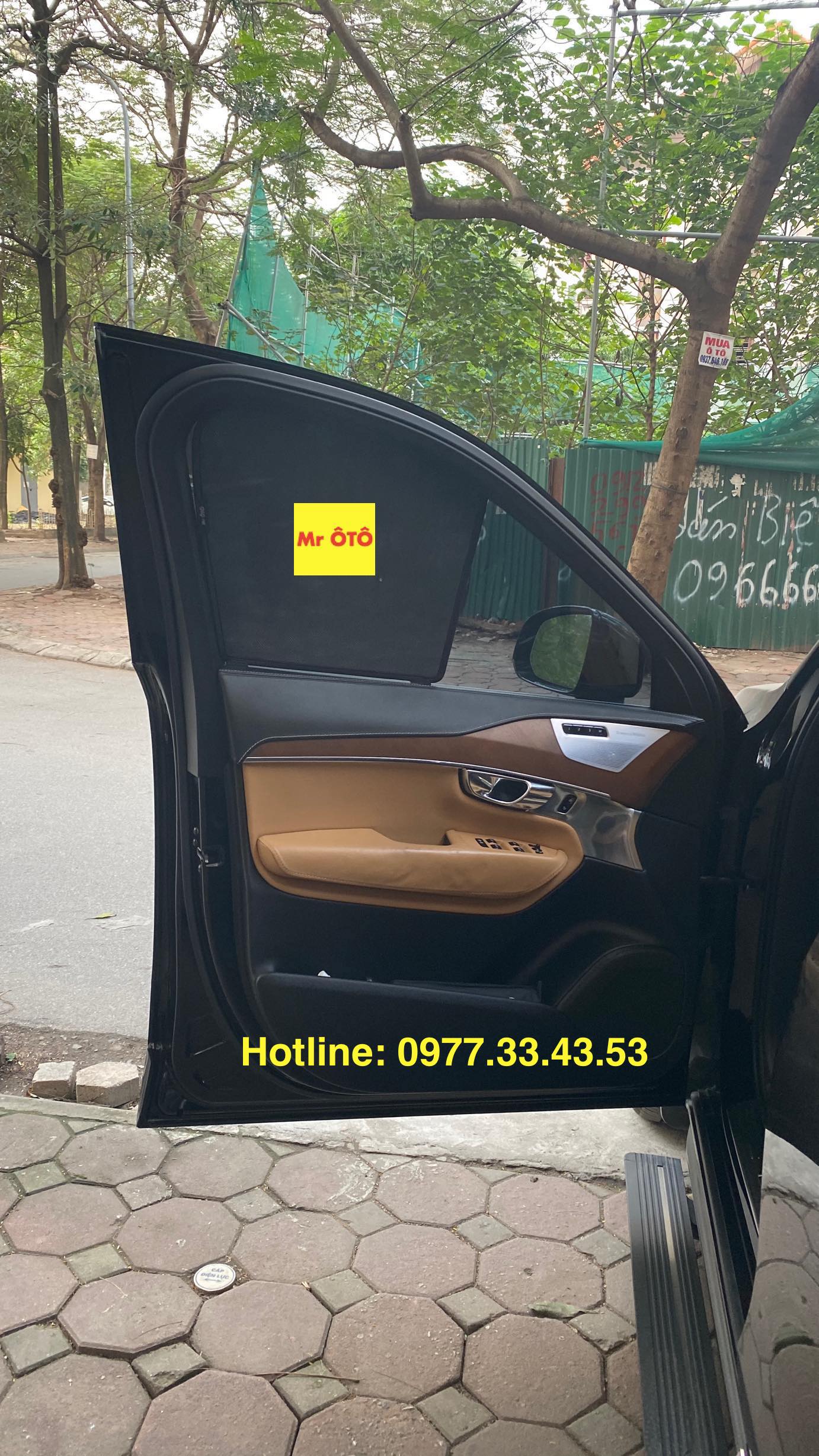 Rèm Che Nắng 2 Cánh Trước Xe Volvo XC90 Hàng Loại 1 Chuẩn From, Dày Dặn