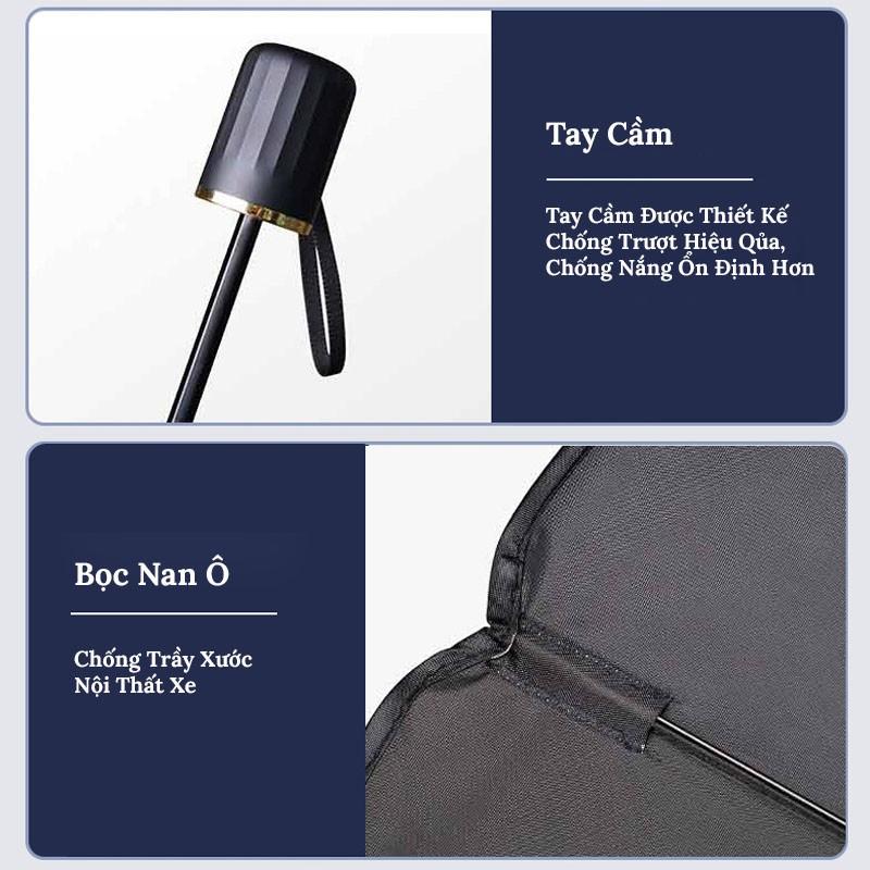 Dù Che Nắng Kính Lái Ô Tô, Ô Che Kính Lái Ô Tô Cao Cấp ( Tặng Kèm Bao Da ) - Chống Nắng, Tia UV Hiệu Quả