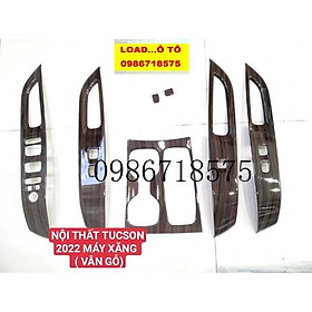 Ốp Nội Thất Xe Huyndai Tucson 2022-2023 Mẫu Vân Gỗ Cao Cấp