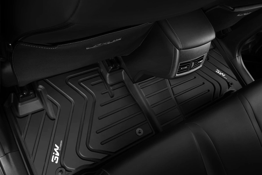 Thảm lót sàn xe ô tô LEXUS ES 2011 - 2017 Nhãn hiệu Macsim 3W chất liệu nhựa TPE đúc khuôn cao cấp - màu đen