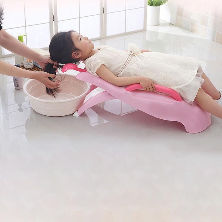 Ghế gội đầu cho bé có tay vịn - ghế gội đầu chắc chắn sử dụng gấp gọn dễ dàng tiện lợi cho mẹ và bé
