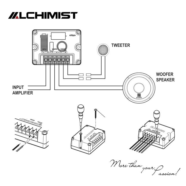 Loa 2-Way Alchimist AS-G65 Component Speaker Màng Nhôm Trắng Sang Trọng, Công Suất 130W Mạnh Mẽ