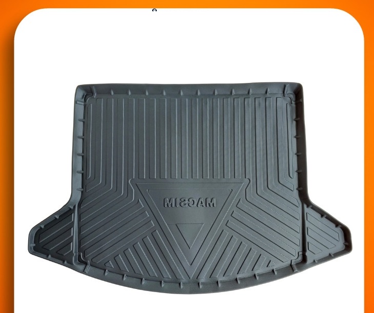 Thảm lót cốp xe ô tô New MAZDA CX8 (qd) nhãn hiệu Macsim chất liệu TPV cao cấp màu đen,