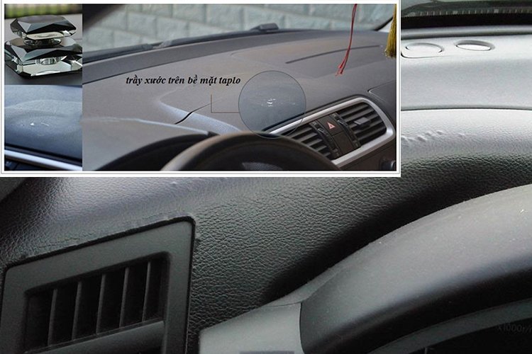 Thảm Nỉ Chống Nóng Táp Lô Xe Ô Tô Hyundai Santafe 2012 CATA TAPLOHYUSAN - 12 (Đen)