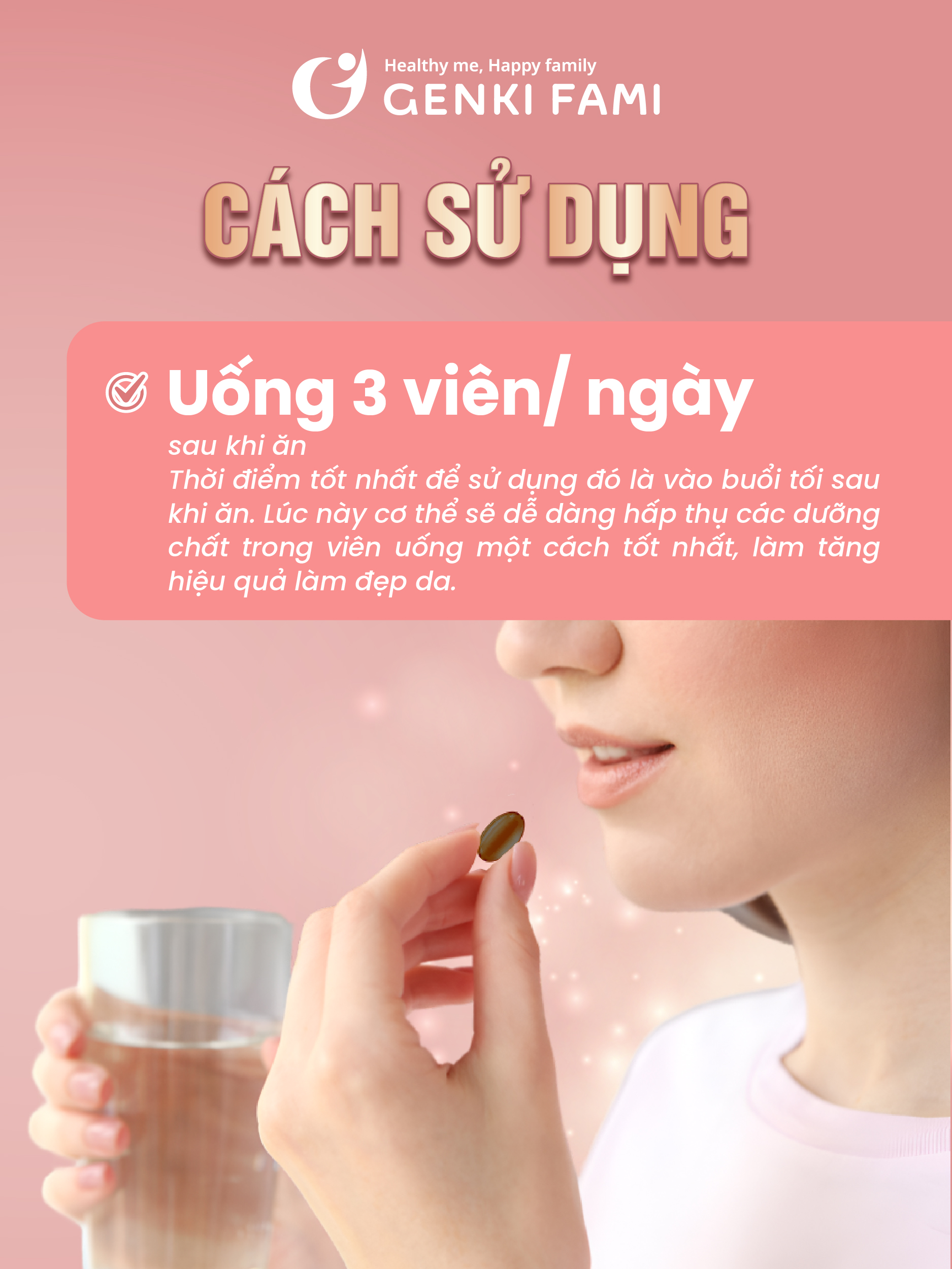 Viên Uống Trắng Da, Ngăn Ngừa Sạm Nám Từ Thiên Nhiên Shiro Hada Genki Fami Nhật Bản