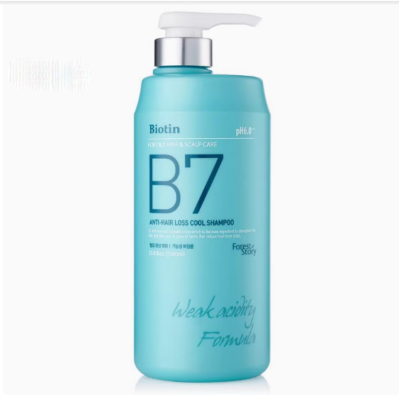 Dầu gội xả thảo dược bạc hà sạch da đầu giảm gàu, ngăn rụng tóc Biotin Anti- Hair Loss Cool Shampoo