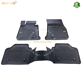 Thảm lót sàn ô tô nhựa TPE Silicon F30 BMW 3 Series 2012-2019 Black (E36 - E46 - E90) Nhãn hiệu Macsim