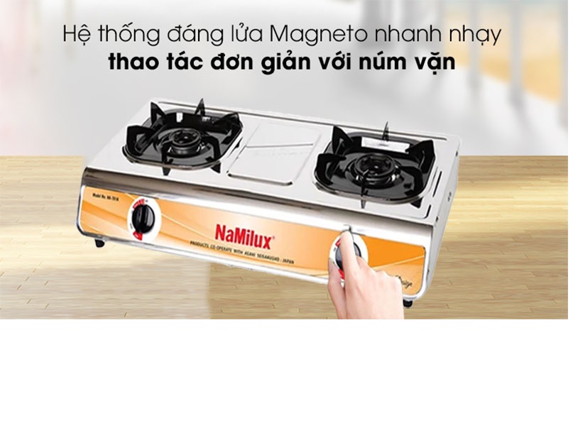 Bếp gas dương đôi Namilux NA-701ASM - Hàng chính hãng