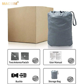 Bạt phủ ô tô chất liệu vải không dệt cao cấp thương hiệu MACSIM dành cho Kia Rondo màu ghi 