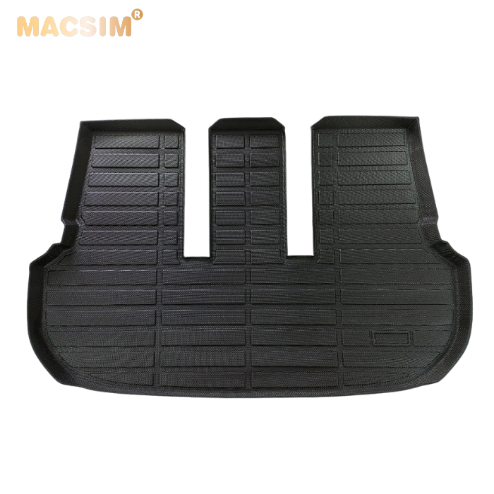 Thảm lót cốp xe ô tô SĐ Toyota Fortuner/ Innova 2008- nay nhãn hiệu Macsim chất liệu TPE cao cấp màu đen
