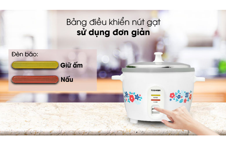 Nồi cơm nắp rời Toshiba RC-18MH2PV(F) 1.8 lít - Hàng chính hãng( Chỉ giao HCM)