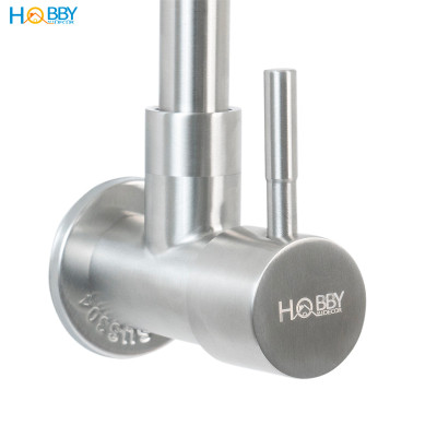 Vòi rửa chén thân lạnh đơn gắn tường inox 304 Hobby home decor VT5