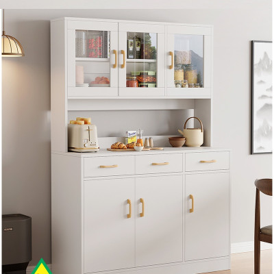 Tủ bếp gia đình gỗ MDF phong cách hiện đại 4TB08 - Nội thất lắp ráp Viendong Adv