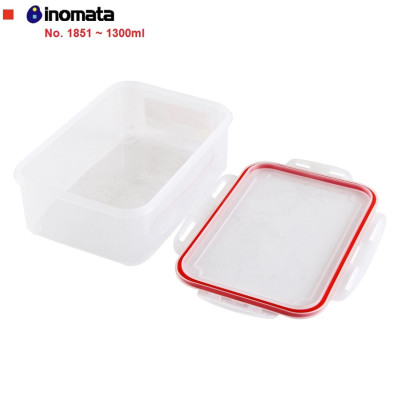 Combo 02 hộp thực phẩm chữ nhật inomata 1300ml hàng nội địa Nhật Bản