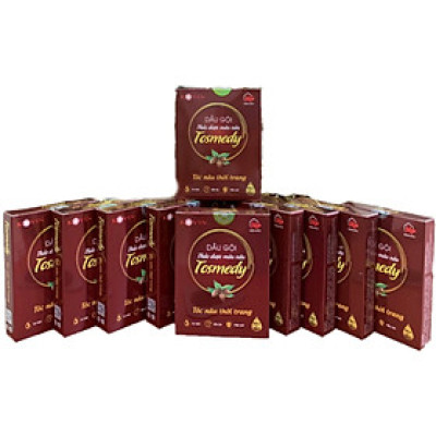 Combo 10 hộp dầu gội thảo dược cho tóc TOSMEDY – Nâu