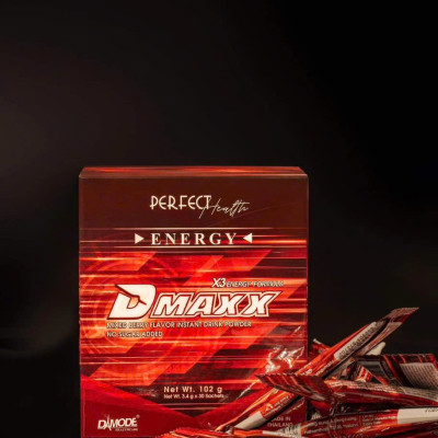 DMAXX thức uống bổ sung vitamin năng lượng không đường DAMODE 6 gói dùng thử màu đỏ