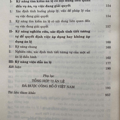 Án Lệ Việt Nam ( Sách chuyên khảo  )