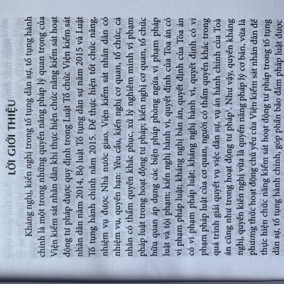 -Quyền Kháng Nghị, Quyền Kiến Nghị Của Viện Kiểm Sát Nhân Dân Trong Tố Tụng Dân Sự, Tố Tụng Hành Chính (Sách chuyên khảo)